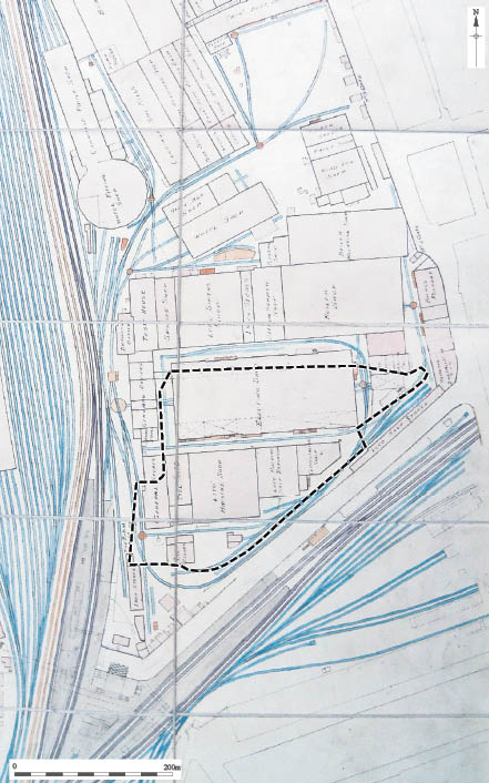 Figure 6. GER Stratford works plan 1915. 1:2,000