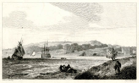 Figure 3. Samuel Owen, Shooter's Hill from Greenwich Reach. Reproduced with permission of the National Maritime Museum