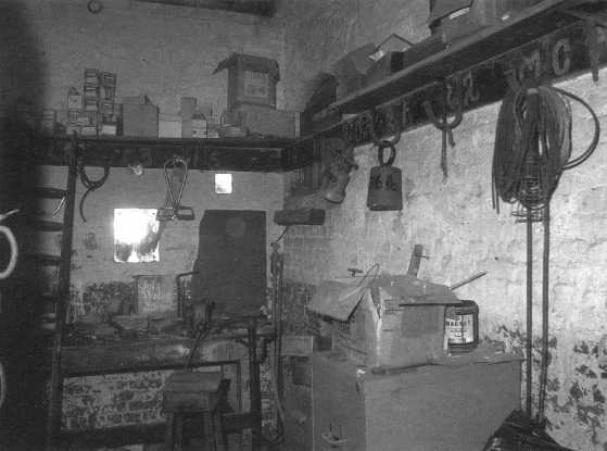 Fig. 1.'Tack' Room, next to Sick Bay N. side (Photo Peter Skilton, c.1982)