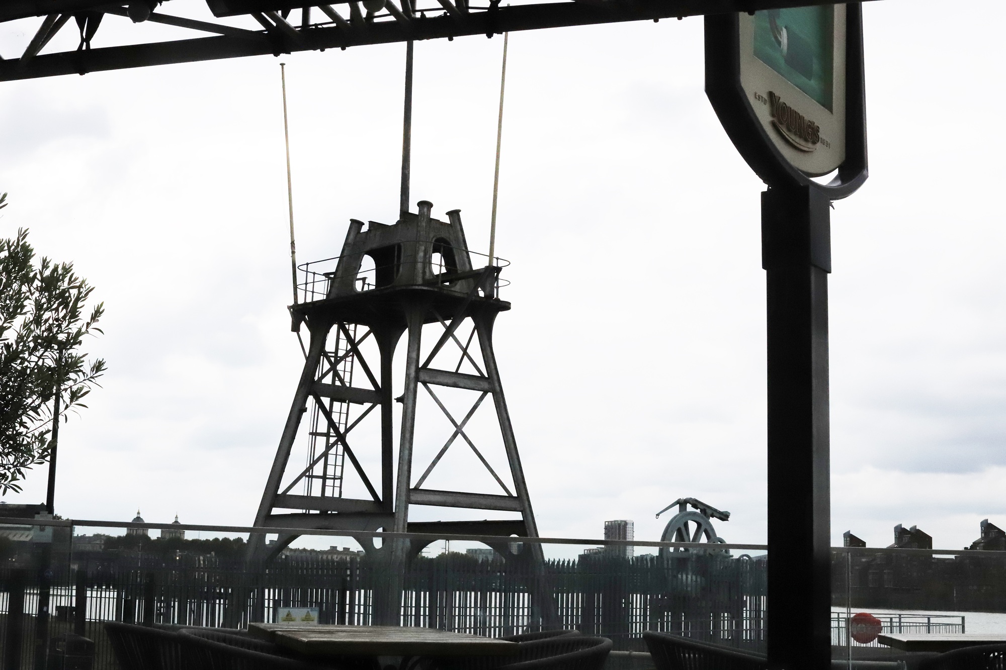 winding gear at Enderby's Wharf