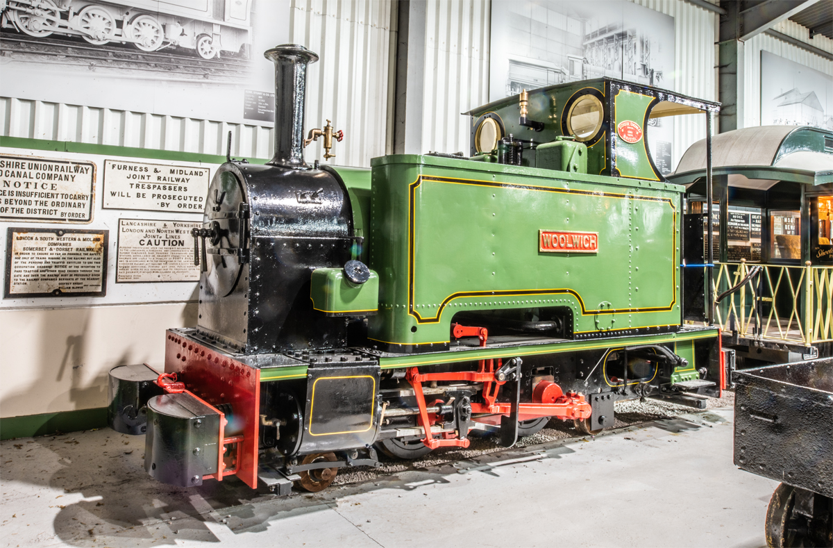 steam locomotive once worked in Woolwich Arsenal